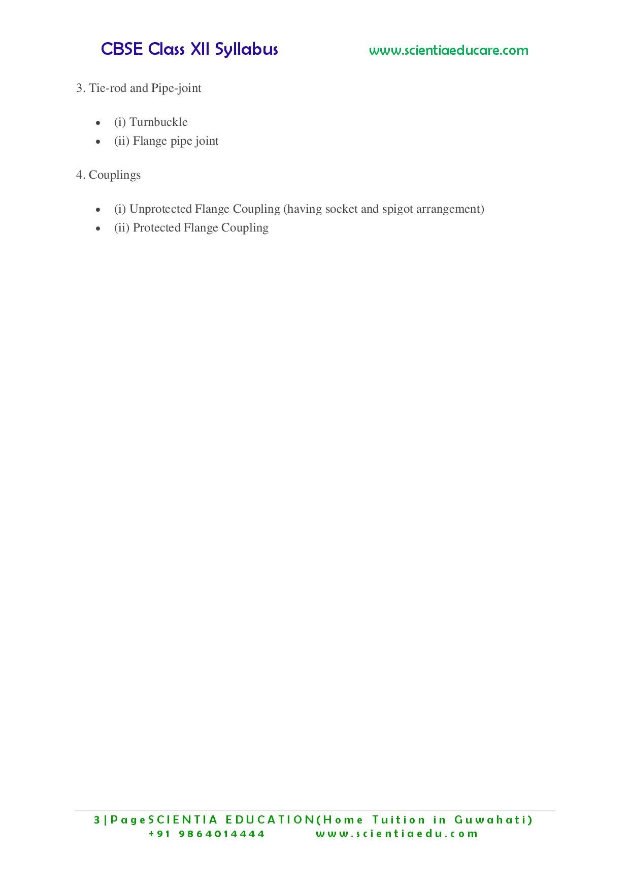 Class 12 engineering graphics syllabus cbse knowledge and educational